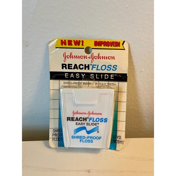 VTG (2) Sealed Tek Pro Toothbrush Johnson Reach Floss Easy Slide SET Soft Straig - Picture 4 of 6